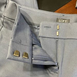 Ann Taylor Loft Charcoal Curvy Skinny Slacks